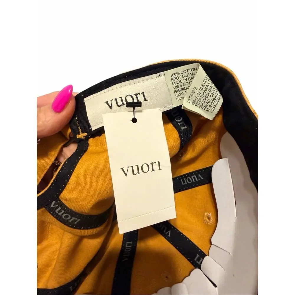 Brand New Vuori Women's Orange One Size Dad Hat Baseball Cap Adjustable